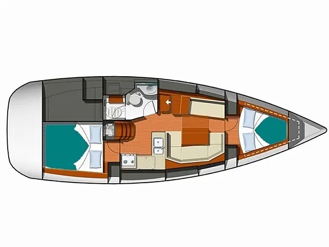 Sun Odyssey 36i - [Layout image]