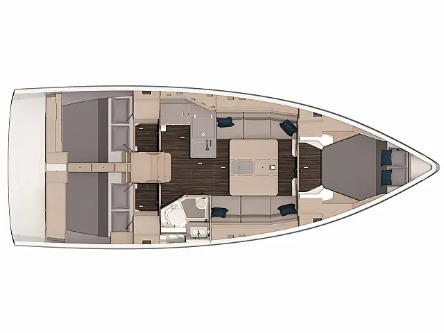 Dufour 37 - [Layout image]