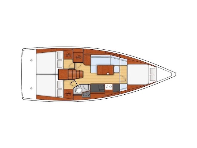 Oceanis 38 - [Layout image]