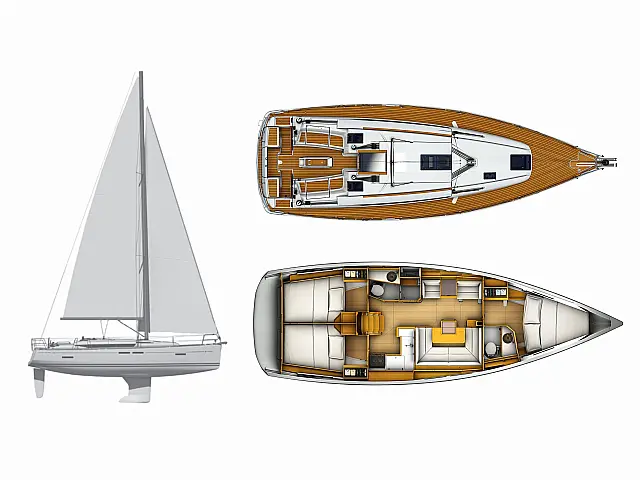 Sun Odyssey 419 - [Layout image]