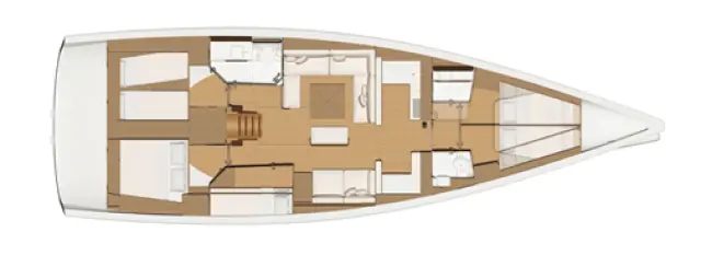 Dufour 520 GL - [Layout image]