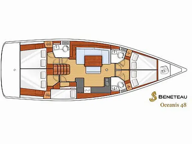 Oceanis 48 - [Layout image]