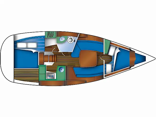 Oceanis 323 - [Layout image]