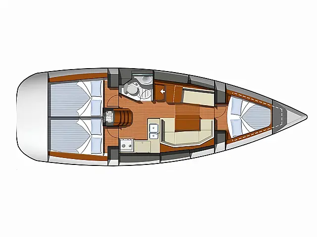 Sun Odyssey 36i - [Layout image]