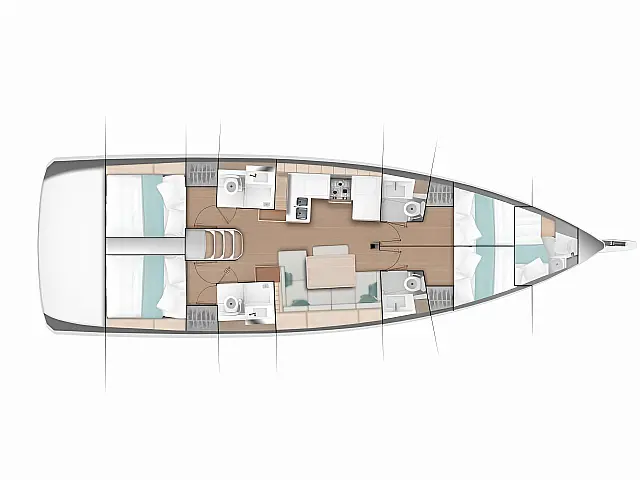 Sun Odyssey 490 - [Layout image]