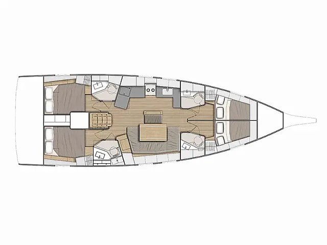 Oceanis 46.1 - [Layout image]