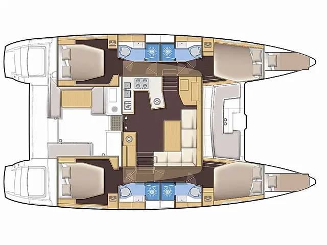Lagoon 450  F - [Layout image]