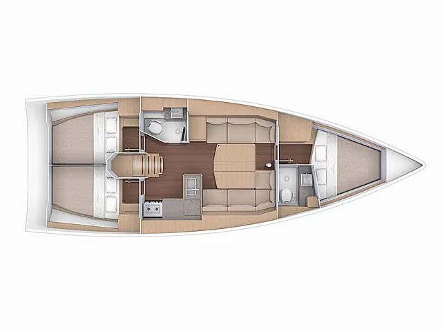 Dufour 390 GL - [Layout image]