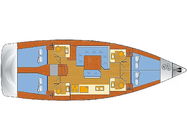 Sun Odyssey 479 - [Layout image]