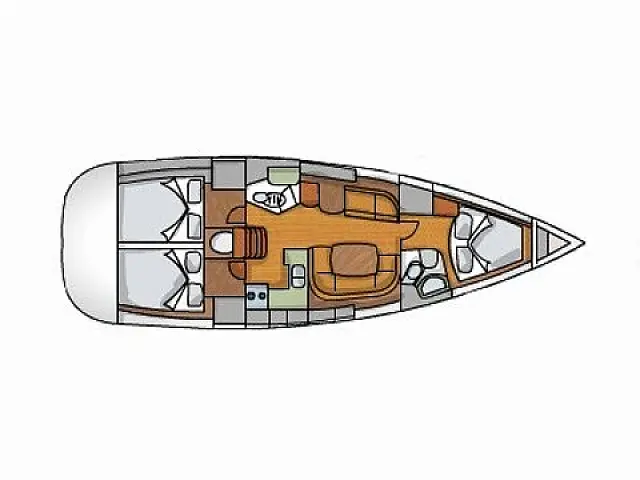 Sun Odyssey 42 i - [Layout image]