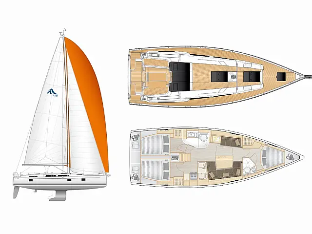 Hanse 418 - [Layout image]