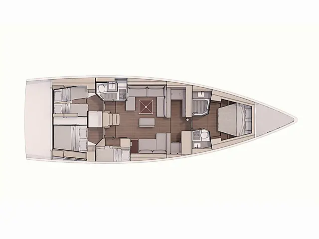 Dufour 530 GL - [Layout image]
