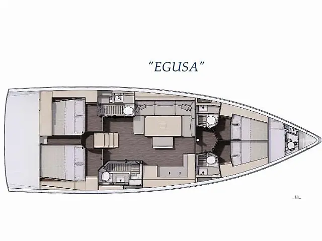 Dufour 470 - [Layout image]