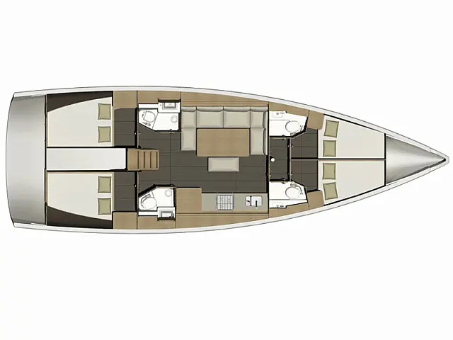 Dufour 460 Grand Large - [Layout image]