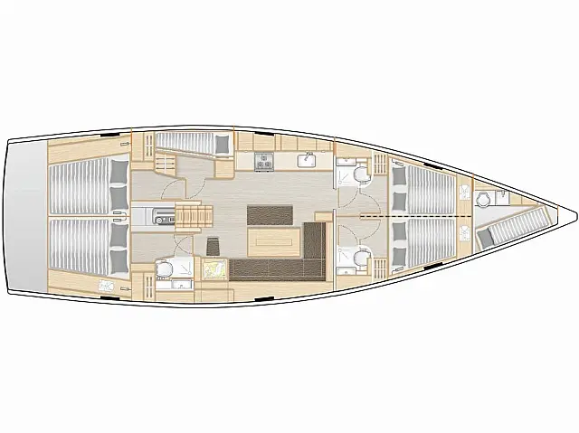 Hanse 508 - [Layout image]