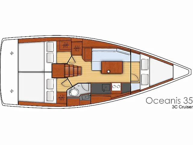 Oceanis 35 - [Layout image]