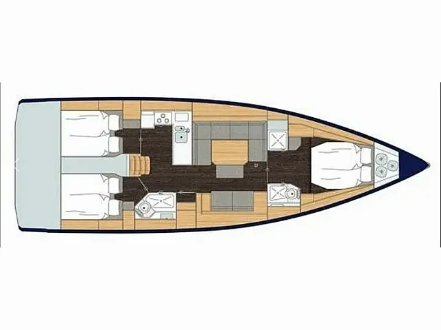 Bavaria C45 3cbs - [Layout image]