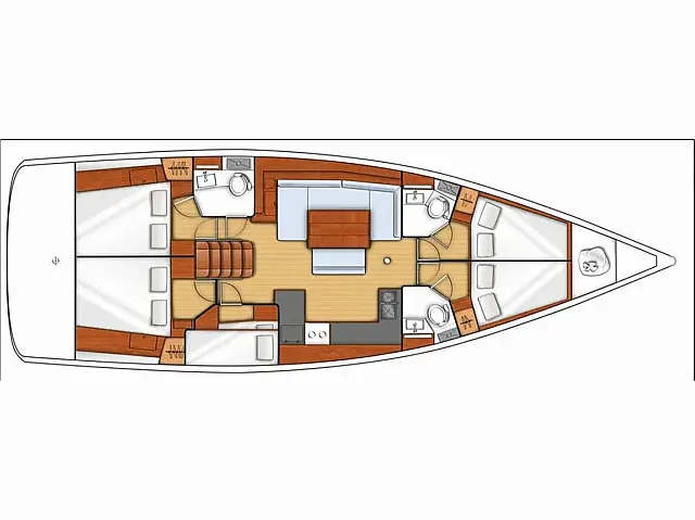 Oceanis 48 - [Layout image]