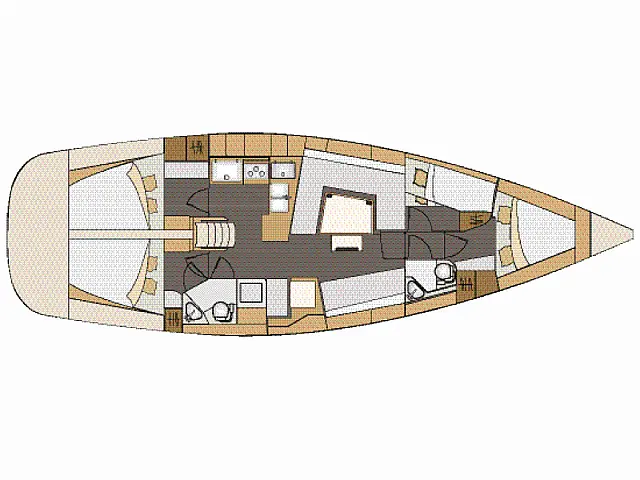 Elan 45 Impression - with AC - [Layout image]