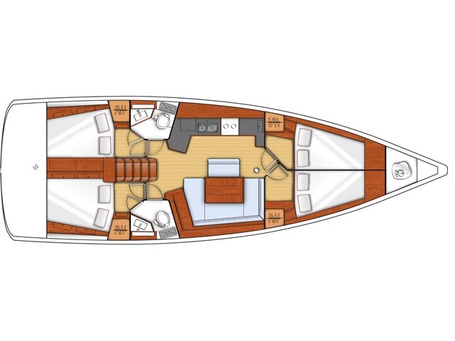 Oceanis 45 - [Layout image]
