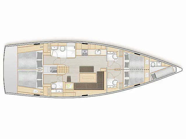 Hanse 508 - [Layout image]