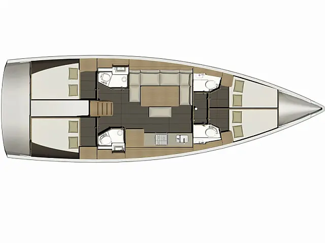 Dufour 460 Grand Large - [Layout image]