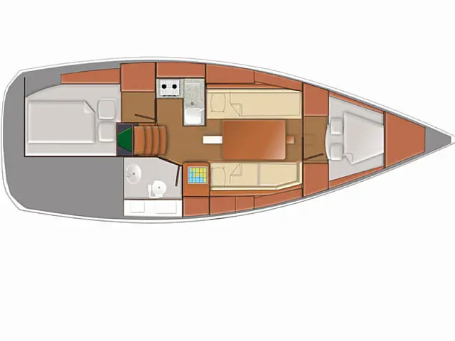 Sun Odyssey 319 - [Layout image]