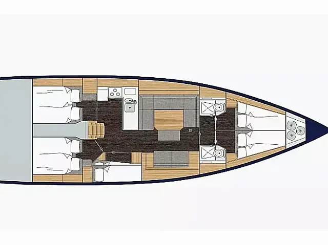 Bavaria C45 - [Layout image]