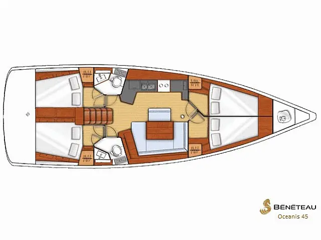 Oceanis 45 - [Layout image]