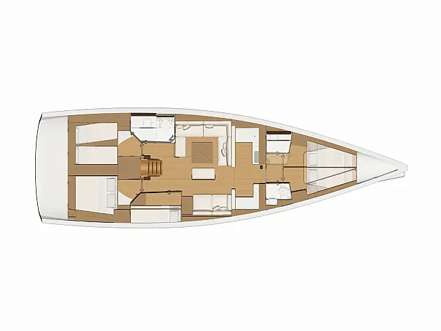 Dufour 520 Grand Large - [Layout image]
