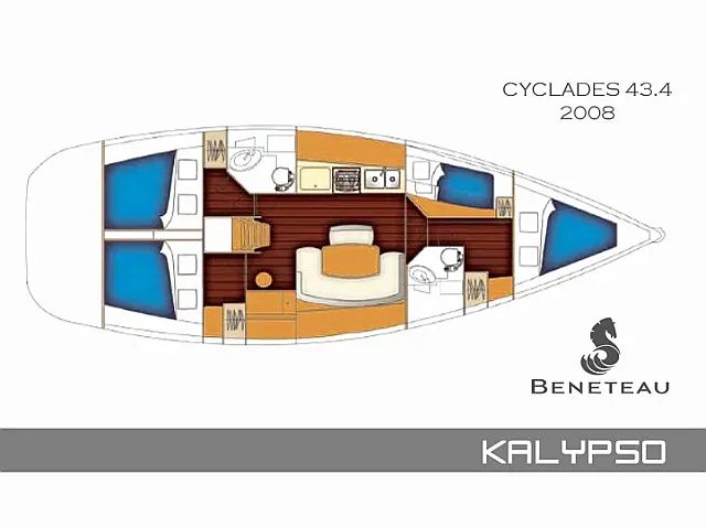 Cyclades 43.4 - [Layout image]