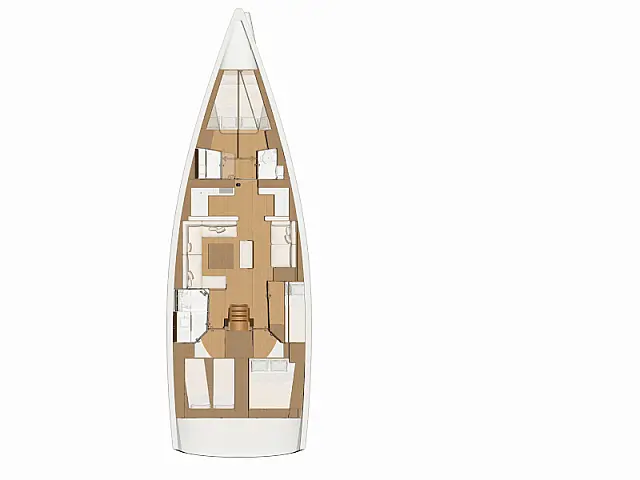 Dufour 520 GL - [Layout image]