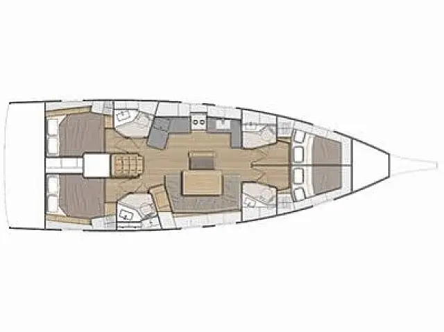 Oceanis 46.1 - [Layout image]