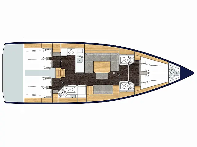 Bavaria C45 - [Layout image]