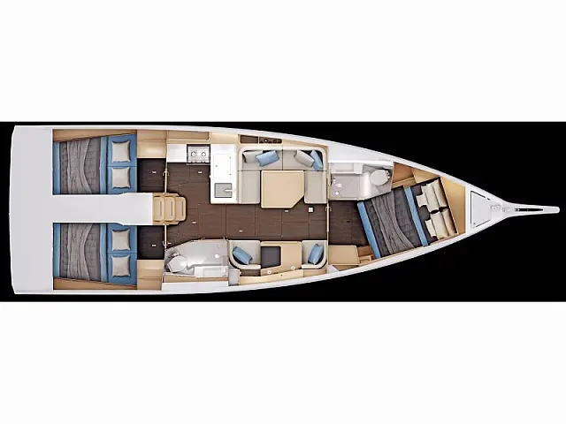 Sun Odyssey 415 - [Layout image]