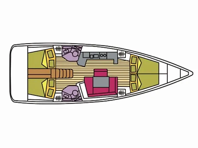 Oceanis 45 - [Layout image]