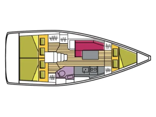 Oceanis 35.1 - [Layout image]