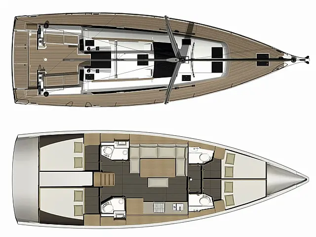 Dufour 460 Grand Large - [Layout image]