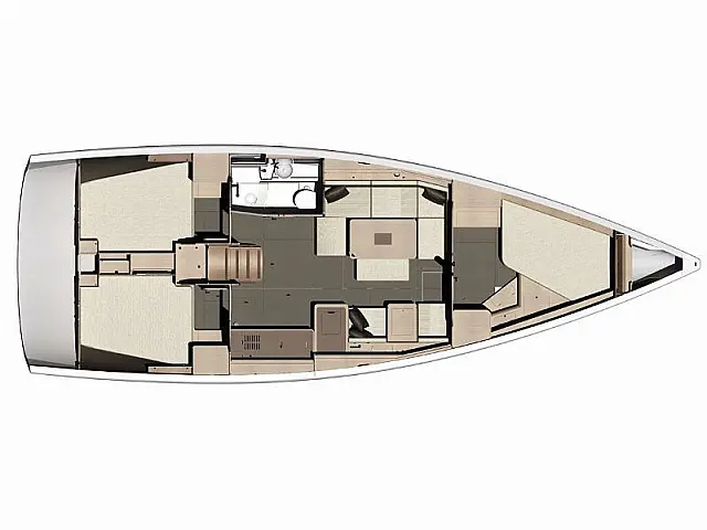Dufour 410 Grand Large - [Layout image]