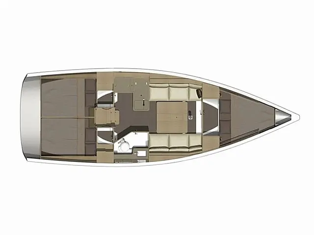 Dufour 350 Grand Large - [Layout image]
