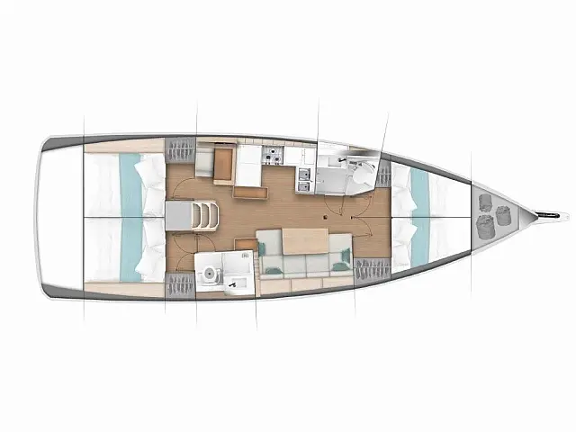 Sun Odyssey 440 - [Layout image]
