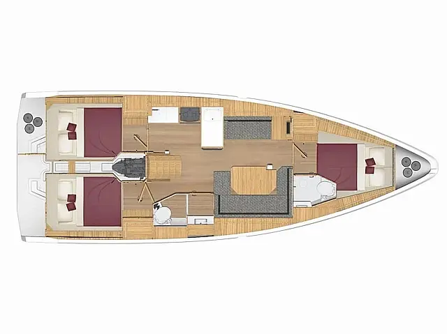 Bavaria C38 - [Layout image]