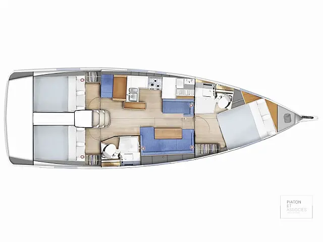 Sun Odyssey 410 - [Layout image]