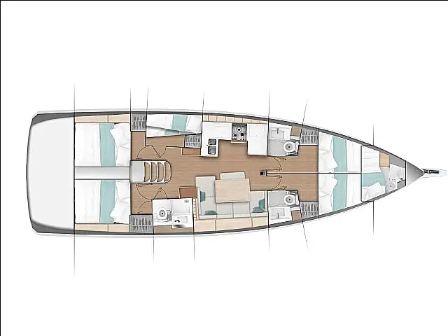 Sun Odyssey 490 - [Layout image]