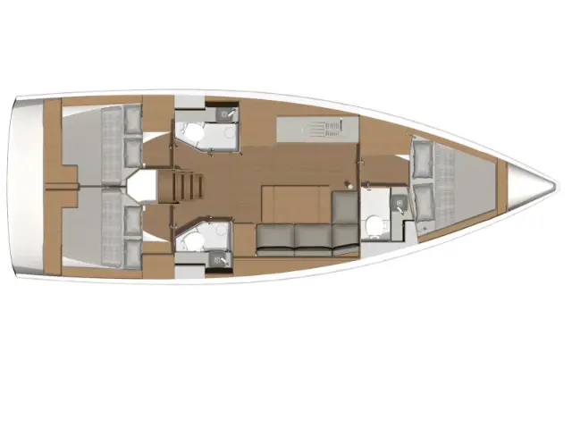 Dufour 390 Grand Large - [Layout image]
