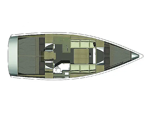 Dufour 350 Grand Large - [Layout image]