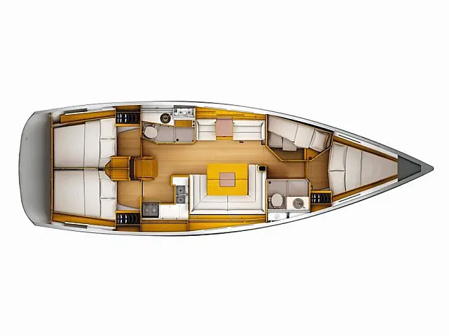 Sun Odyssey 439 - [Layout image]