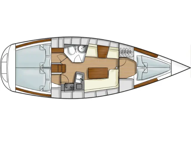 Hanse 342 - [Layout image]