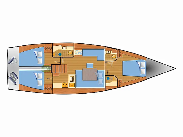 Hanse 458.3 - [Layout image]