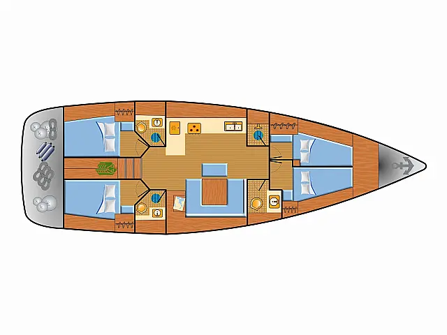 Bavaria 45 Cruiser - [Layout image]